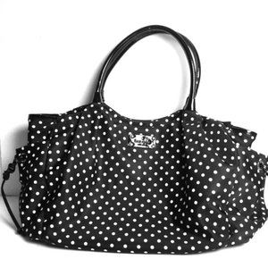 Kate Spade Stevie polka dot nylon diaper bag